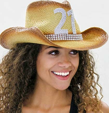 21st birthday cowgirl hat