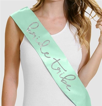 Bride Tribe Sash | Bridal Sashes | RhinestoneSash.com