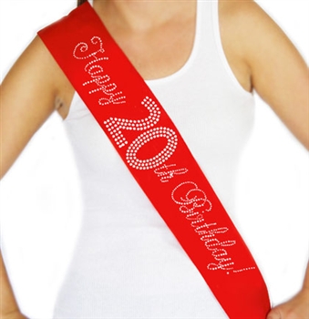 "Happy 20th Birthday!" Rhinestone Sash | Birthday Sashes | RhinestoneSash.com