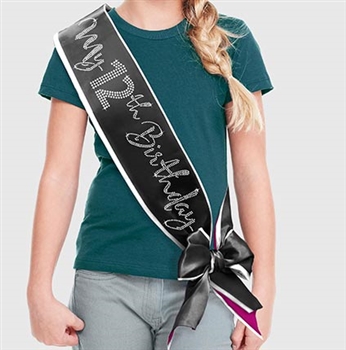 My 12th Birthday Rhinestone Sash | Premium Birthday Sashes | RhinestoneSash.com