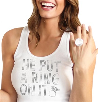 He Put A Ring On It Tank Top