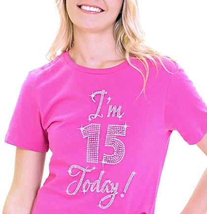 Pink Gem I'm 15 Today! T-Shirt