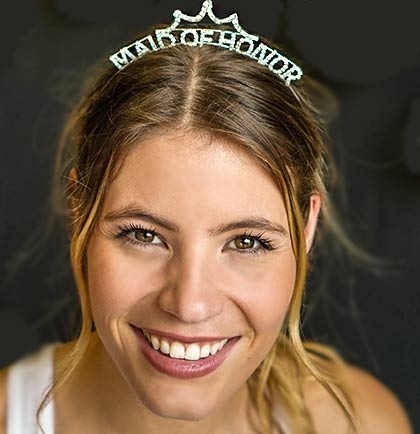 Maid of shops honor headpiece